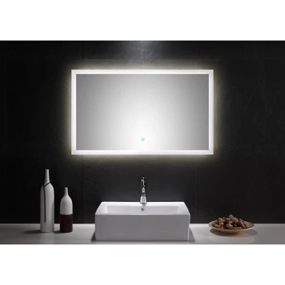 LED-Lichtspiegel 100x60 Cm Neutralweiß Mit Touch Bedienung 5 LED-Lichtspiegel 100x60 Cm Neutralweiß Mit Touch Bedienung – Bild 3