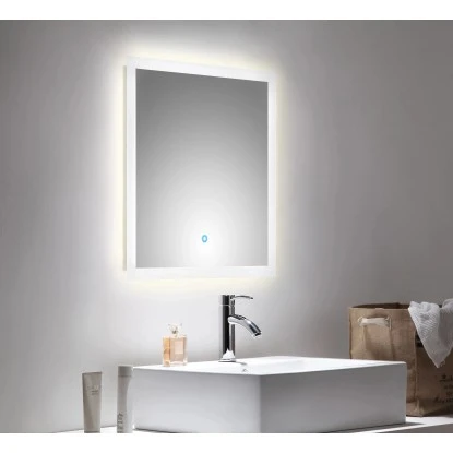 LED-Lichtspiegel 60x60 Cm Neutralweiß Mit Touch Bedienung 4 LED-Lichtspiegel 60x60 Cm Neutralweiß Mit Touch Bedienung – Bild 2