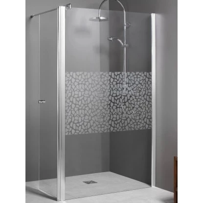 Breuer Walk-In Entra Mit Beweglichem Eckelement Chrom Terrazzo 120 Cm 3 Breuer Walk-In Entra Mit Beweglichem Eckelement Chrom Terrazzo 120 Cm
