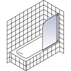 Schulte Badewannenaufsatz 1-teilig Chrom-Optik Dekor Liane 9 Schulte Badewannenaufsatz 1-teilig Chrom-Optik Dekor Liane -Badezimmer Zu Hause 140623 4081 2