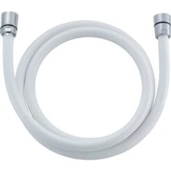 Duschschlauch Mit Drehanschluss Weiß 175 Cm