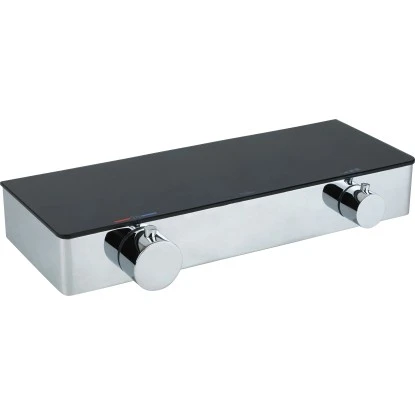 Baliv Thermostat-Duscharmatur DU-2071 Schwarzglas-Chrom 3 Baliv Thermostat-Duscharmatur DU-2071 Schwarzglas-Chrom