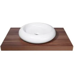 Aufsatzwaschbecken Imia 45 X 45 Cm Rund -Badezimmer Zu Hause 2137 Aufsatzwaschbecken 3 1