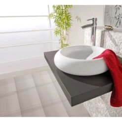 Aufsatzwaschbecken Imia 45 X 45 Cm Rund -Badezimmer Zu Hause 2137 Aufsatzwaschbecken 5