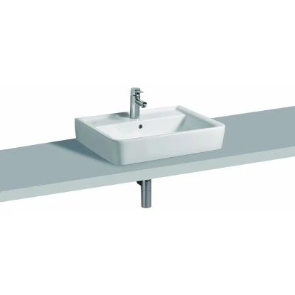 Geberit Aufsatzwaschbecken Renova Plan 65 Cm Weiß 4 Geberit Aufsatzwaschbecken Renova Plan 65 Cm Weiß – Bild 2