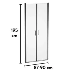 Baliv Dusch-Pendeltür DUK-90.61P 87-90 Cm X 195 Cm Chrom 21 Baliv Dusch-Pendeltür DUK-90.61P 87-90 Cm X 195 Cm Chrom -Badezimmer Zu Hause 250312110959 VM01 190221 L