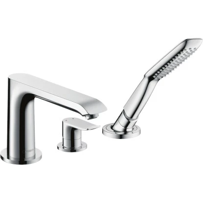 Hansgrohe 3-Loch Einhebel-Wannenrandmischer Metris Chrom 3 Hansgrohe 3-Loch Einhebel-Wannenrandmischer Metris Chrom