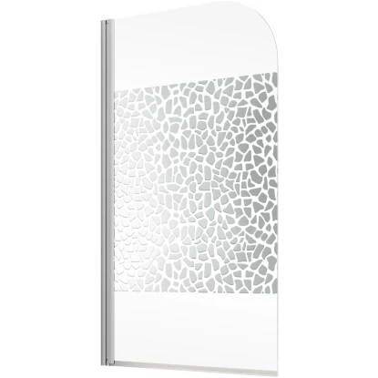 Schulte Badewannenaufsatz 1-teilig 80 Cm X 140 Cm Echtglas Terrazzo Chrom 4 Schulte Badewannenaufsatz 1-teilig 80 Cm X 140 Cm Echtglas Terrazzo Chrom – Bild 2