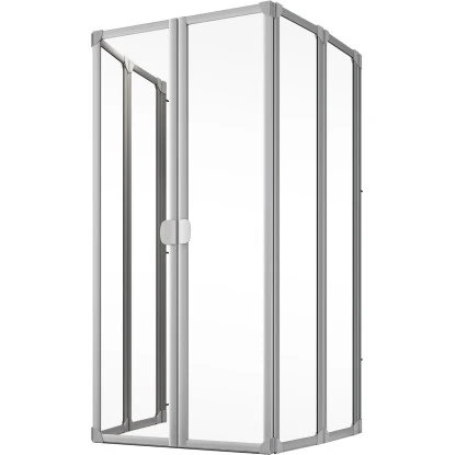 Schulte Badewannenaufsatz Kunstglas Alu Natur 2 X 104 Cm X 140 Cm 4 Schulte Badewannenaufsatz Kunstglas Alu Natur 2 X 104 Cm X 140 Cm – Bild 2