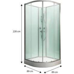 Schulte Komplettduschkabine Kreta II Alu-Natur Hellgrün 89x89x202 Cm 11 Schulte Komplettduschkabine Kreta II Alu-Natur Hellgrün 89x89x202 Cm -Badezimmer Zu Hause 32020 2053 4060991009747 1 2