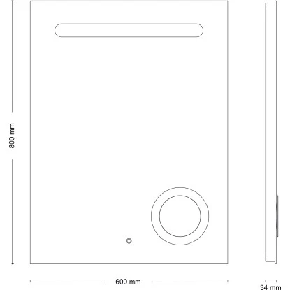 Jokey LED-Lichtspiegel Oxford 60 Cm X 80 Cm 4 Jokey LED-Lichtspiegel Oxford 60 Cm X 80 Cm – Bild 2