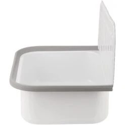 Sanitop-Wingenroth Ausgussbecken Glasierter Stahl 50 Cm Weiß -Badezimmer Zu Hause 4006596042086 2177 3