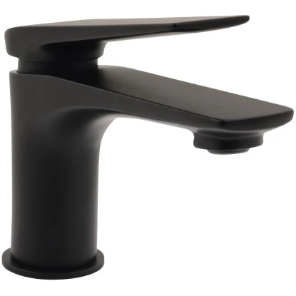 AquaSu Waschtischarmatur Orva Mit Schaftventil Schwarz Tief 3 AquaSu Waschtischarmatur Orva Mit Schaftventil Schwarz Tief