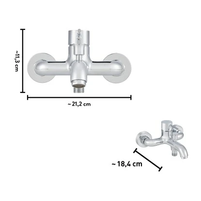 Baliv Wannenarmatur WA-2610 Chrom 5 Baliv Wannenarmatur WA-2610 Chrom – Bild 3