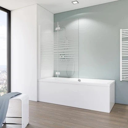 Schulte Badewannenaufsatz Mit Dekor Querstreifen Weiß 112 Cm X 140 Cm 3 Schulte Badewannenaufsatz Mit Dekor Querstreifen Weiß 112 Cm X 140 Cm