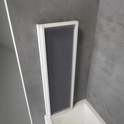 Schulte Badewannenaufsatz Einfaltbar Echtglas Weiß 125 Cm X 140 Cm 4 Schulte Badewannenaufsatz Einfaltbar Echtglas Weiß 125 Cm X 140 Cm – Bild 2