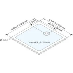 Schulte Duschwanne Quadrat Schulte-plan Alpinweiß 90 Cm X 90 Cm 7 Schulte Duschwanne Quadrat Schulte-plan Alpinweiß 90 Cm X 90 Cm -Badezimmer Zu Hause 4060991011382 2053 5