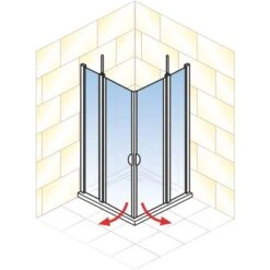 Schulte Eckeinstieg 4-teilig Sunny Alpinweiß Echtglas Klar Hell 180 Cm X 90 Cm 9 Schulte Eckeinstieg 4-teilig Sunny Alpinweiß Echtglas Klar Hell 180 Cm X 90 Cm -Badezimmer Zu Hause 4060991013836 2053 AI 01