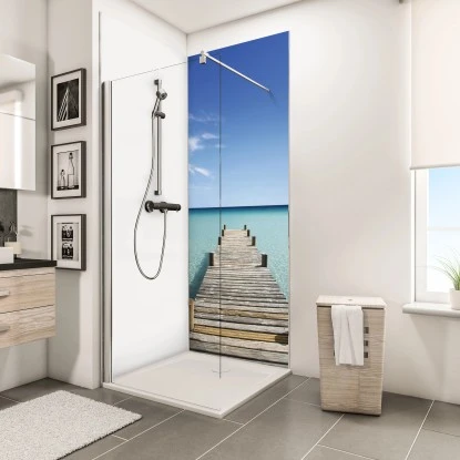 Schulte ExpressPlus Duschrückwand DecoDesign Foto Steg Malediven 210 X 90 Cm 5 Schulte ExpressPlus Duschrückwand DecoDesign Foto Steg Malediven 210 X 90 Cm – Bild 3