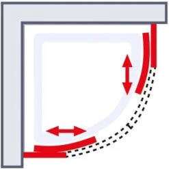 Schulte ExpressPlus Runddusche Kristall/Trend Inkl. Duschwanne 80x80cm -Badezimmer Zu Hause 4060991038143 2053 6