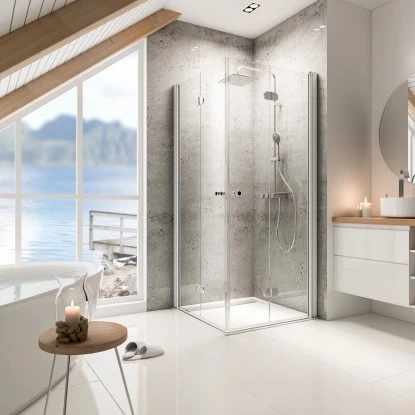 Schulte Drehfalttür Als Eckeinstieg Garant BxTxH 80 X 90 X 200 Cm 3 Schulte Drehfalttür Als Eckeinstieg Garant BxTxH 80 X 90 X 200 Cm