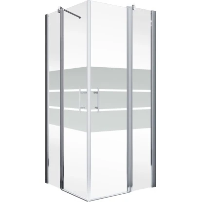 Schulte Eckeinstieg 4-tlg. Alexa Style 2.0 Alu-Natur Depoli Light 90x90x192 Cm 4 Schulte Eckeinstieg 4-tlg. Alexa Style 2.0 Alu-Natur Depoli Light 90x90x192 Cm – Bild 2