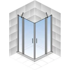 Schulte Eckeinstieg 4-tlg. Alexa Style 2.0 Alu-Natur Depoli Light 90x90x192 Cm 10 Schulte Eckeinstieg 4-tlg. Alexa Style 2.0 Alu-Natur Depoli Light 90x90x192 Cm -Badezimmer Zu Hause 4060991051203 2053 5