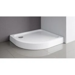 Schulte ExpressPlus Duschwanne Rund Flach Sanitäracryl Inkl. Schürze 80x80cm -Badezimmer Zu Hause 4060991056543 2053 1