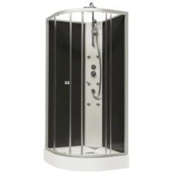 Schulte ExpressPlus Wellnesskabine Rhodos Mit Schiebetür Alu Natur 225x85x85cm 6 Schulte ExpressPlus Wellnesskabine Rhodos Mit Schiebetür Alu Natur 225x85x85cm -Badezimmer Zu Hause 4060991057212 2053 2