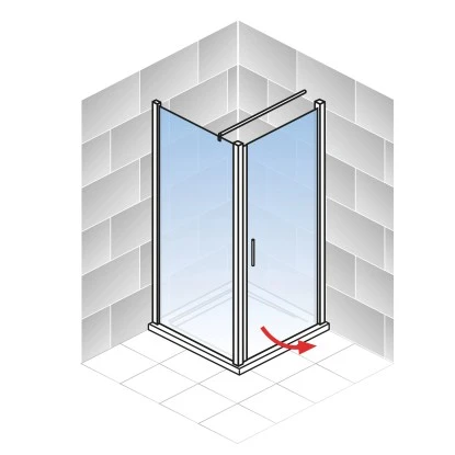 Schulte Alexa Style 2.0 Drehtür Inklusive Seitenwand 80 X 90 X 192 Cm 6 Schulte Alexa Style 2.0 Drehtür Inklusive Seitenwand 80 X 90 X 192 Cm – Bild 4