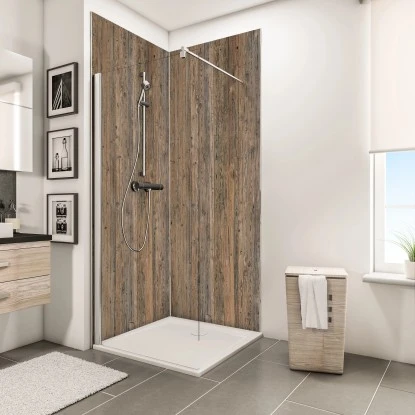 Schulte ExpressPlus DecoDesign Duschrückwand Dekor Altholz Nordsee 255 X 150 Cm 5 Schulte ExpressPlus DecoDesign Duschrückwand Dekor Altholz Nordsee 255 X 150 Cm – Bild 3