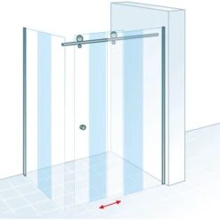 Schulte Schiebetür Toura Mit Seitenwand L 200 X 120 X 90 Cm Schwarz Klar Hell 12 Schulte Schiebetür Toura Mit Seitenwand L 200 X 120 X 90 Cm Schwarz Klar Hell -Badezimmer Zu Hause 4060991069956 2053 5