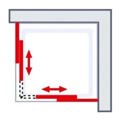 Schulte Eckeinstieg Mit Schiebetüren Sunny 180 Cm X 75-90 Cm Weiß Glasdekor 15 Schulte Eckeinstieg Mit Schiebetüren Sunny 180 Cm X 75-90 Cm Weiß Glasdekor -Badezimmer Zu Hause 4060991070501 2053 AI 02
