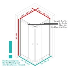 Schulte Eckeinstieg Mit Schiebetüren Sunny 180 Cm X 75-90 Cm Weiß Glasdekor 14 Schulte Eckeinstieg Mit Schiebetüren Sunny 180 Cm X 75-90 Cm Weiß Glasdekor -Badezimmer Zu Hause 4060991070501 2053 VM 01