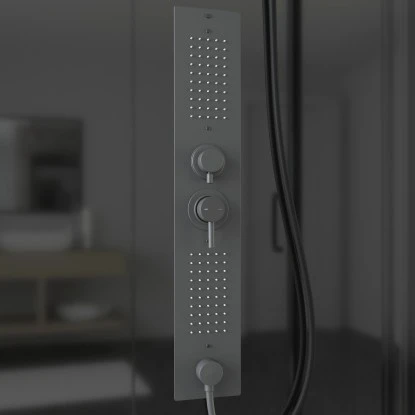 Schulte ExpressPlus Komplettdusche-Schiebetür Bali Mattschwarz 215 Cm X 115 Cm 13 Schulte ExpressPlus Komplettdusche-Schiebetür Bali Mattschwarz 215 Cm X 115 Cm – Bild 11