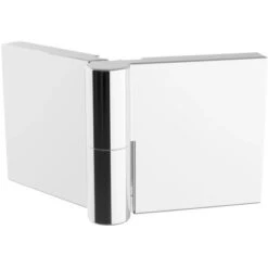 Schulte ExpressPlus Drehfalttür Eckeinstieg Garant 2.0 Alu-Natur 200 Cm X 80 Cm -Badezimmer Zu Hause 4060991076060 2053 CU 02