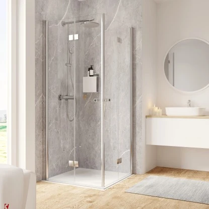 Schulte ExpressPlus Drehfalttür Eckeinstieg Garant 2.0 Chromoptik 200 Cm X 90 Cm 3 Schulte ExpressPlus Drehfalttür Eckeinstieg Garant 2.0 Chromoptik 200 Cm X 90 Cm