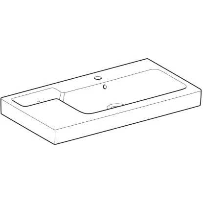 Geberit Waschbecken ICon 90 Cm Weiß Mit Ablage 4 Geberit Waschbecken ICon 90 Cm Weiß Mit Ablage – Bild 2