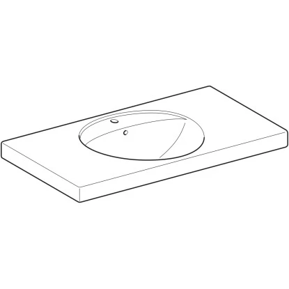 Geberit Waschbecken Preciosa 100 Cm Mit Ablagefläche KeraTect 4 Geberit Waschbecken Preciosa 100 Cm Mit Ablagefläche KeraTect – Bild 2