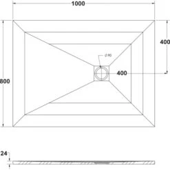 Ottofond Duschwanne Strato 100 Cm X 80 Cm X 2,4 Cm Weiß 9 Ottofond Duschwanne Strato 100 Cm X 80 Cm X 2,4 Cm Weiß -Badezimmer Zu Hause 440896 3209 4