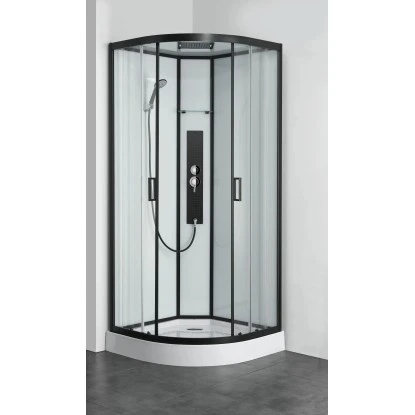 Sanotechnik Komplettduschkabine Sky 1 CL73 Schwarz 3 Sanotechnik Komplettduschkabine Sky 1 CL73 Schwarz