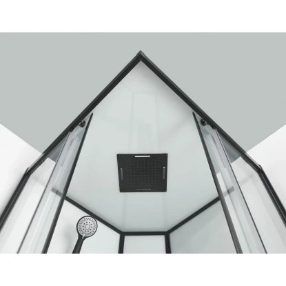 Sanotechnik Komplettduschkabine Sky 2 CL74 Schwarz 5 Sanotechnik Komplettduschkabine Sky 2 CL74 Schwarz – Bild 3