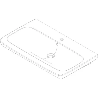 Fackelmann Keramik-Waschbecken 88,5 Cm Milano Weiß 11 Fackelmann Keramik-Waschbecken 88,5 Cm Milano Weiß – Bild 9