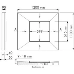 ESS Easy Drain Duschrinne DOT Square 61,5 X 61,5 Cm 9 ESS Easy Drain Duschrinne DOT Square 61,5 X 61,5 Cm -Badezimmer Zu Hause 4848529 1709 tz