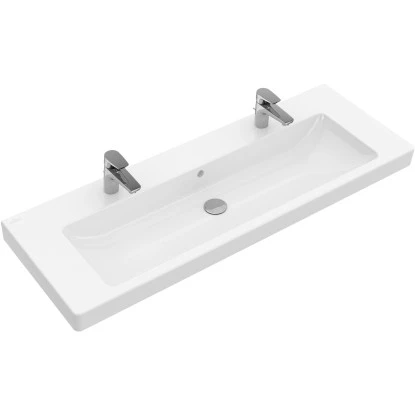Villeroy & Boch Doppelwaschbecken Subway 2.0 130 Cm Alpinweiß CeramicPlus 3 Villeroy & Boch Doppelwaschbecken Subway 2.0 130 Cm Alpinweiß CeramicPlus