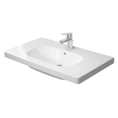 Duravit Möbelwaschbecken D-Code 85 Cm Weiß Mit 1 Hahnloch 3 Duravit Möbelwaschbecken D-Code 85 Cm Weiß Mit 1 Hahnloch