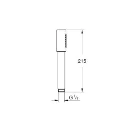 Grohe Stabhandbrause 1 Strahlart Chrom -Badezimmer Zu Hause 518697 4520 1888057