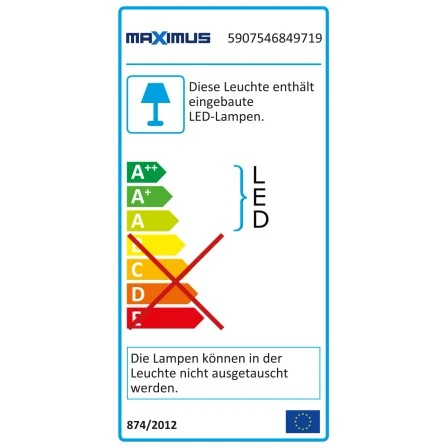 Maximus Led-Leuchte 30 Cm Stylo Chrom EEK: A+ 4 Maximus Led-Leuchte 30 Cm Stylo Chrom EEK: A+ – Bild 2