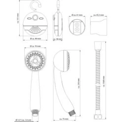 Schütte Handbrause-Set Shower & Swing Mit Duschradio Chrom -Badezimmer Zu Hause 59 4007111702416 Zeichnung