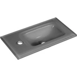 Fackelmann Glas-Waschbecken Für Gäste-WC 45 Cm Grau 8 Fackelmann Glas-Waschbecken Für Gäste-WC 45 Cm Grau -Badezimmer Zu Hause 66 3254 82407 glasbecken 2
